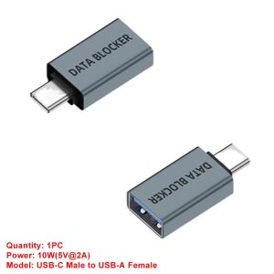 UTOPUS Refuse Hacking USB Data Blocker Only for Charge Protect Against Juice Jacking USB Type-C Defender Portable Aluminum Alloy Charging Converter