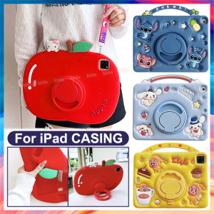 360°Rotatable KickStand Kid Cute Cartoon Fruit Shockproof Tablet Cover Case for iPad 11th A16 10th 9th 8th 7th Gen 10.2 Pro11 M5 Air11 Air6 Air4 Air5 Air7 mini 7 6 5 4 3 9.7 Casing