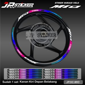 Stiker Velg Cutting Aerox Mio Fino -Sticker Velk Princut Motor Yamaha Nmax Address Freego JP