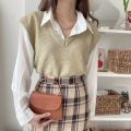 Vest Rompi Rajut Wanita Outer Knit Premium dan Murah V Neck - KANI VEST KNIT. 