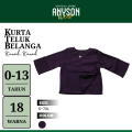 ANYSON WEAR Baju Melayu Kids - Kurta Teluk Belanga Budak Lelaki Red / Merah. 
