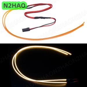 ซื้อ 1 ชิ้นลด 10 บาท แถบไฟ LED ไร้สาย1ชิ้นสำหรับ TRX4M SCX24อุปกรณ์เสริม1 24รถ RC แถบไฟ LED สำหรับรถยนต์แถบไฟ LED ควบคุมระยะไกล