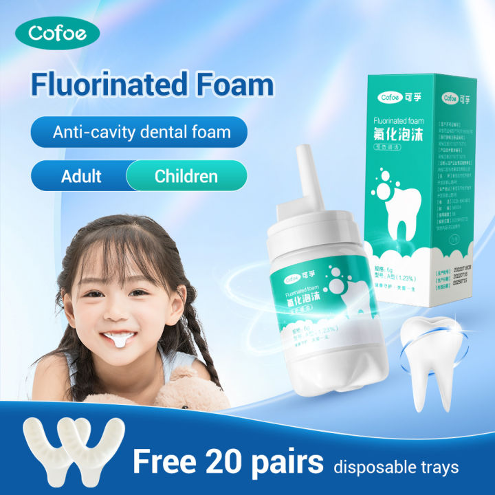 Cofoe Fluoride Foam Adult & Children Orthodontic Tooth Fluoride Coating ...