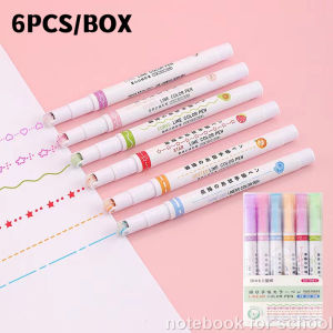 Highlighter school supplies set color pencil paint color Flower-shaped Outline Quick-drying Wholesale Notebook Spring School Supplies