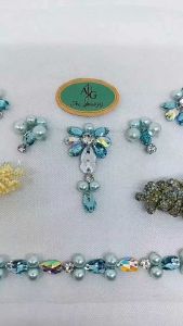 PAYET RANGKAI SATU SET LEHER DAN PINGGANG || PAYET MUTIARA DIAMON SEWAROSKY PERMATA RESIN SINTETIS