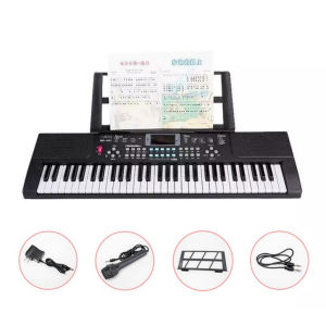 T9700i G3 USB MP3+Stand Original  61 Keys Electric Piano Dengan Mikrofon dan Adaptor Electronic Learning Keyboard  Organ Elektronik Untuk Pemula