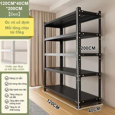 BMZAR Kệ sắt đa năng Kệ để đồ nhà bếp Mỗi lớp Kệ để đồ Điều chỉnh chiều cao Kệ sắt lỗ Kệ hàng