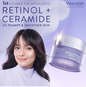 (1st Double capsulated RETINOL + CERAMIDE) Wardah RENEW YOU RETINOL MICROCAPS MATRIXYL 3000 LIFT & REJUVENATE NIGHT MOISTURIZER 30g