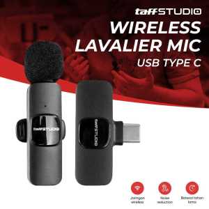 COD TaffSTUDIO Mic Wireless USB Tipe C Untuk Hp Youtuber Live Streaming Karoke mikrofon jarak jauh