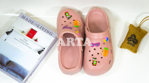 Sandal Wanita Fuji Wedges Platfrom Tebal Dengan Jibbitz Kekinian Sendal Cewek Eva Terbaru Motif Lucu Sandal Baim Rumah