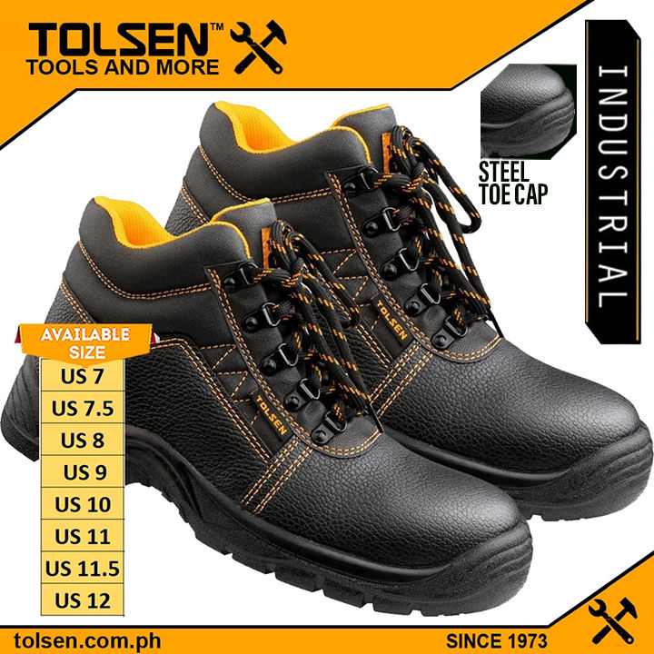 Tolsen Industrial Safety Shoes High Cut Size US 7 7.5 8 9