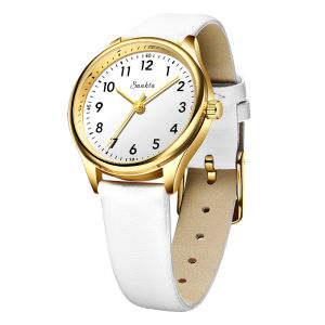 LIGE Original SUNKTA Women Watch Classic and Casual Waterproof Belt Quartz Watch for Ladies +Box