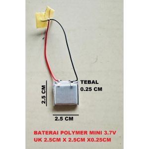 TERMURAH Batre Baterai Tanam Untuk PSP PSV Nitendo Game Boy China Wishgame Universal Soket Solder UK 25mm x 25mm x 2mm