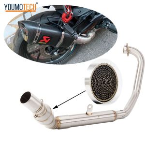 For CFMoto NK 250 250NK NK250 NK 250SR NK300 Motorcycle Exhaust System Escape Modified Stainess Steel Front Middle Link Pipe Connection CF 250SR
