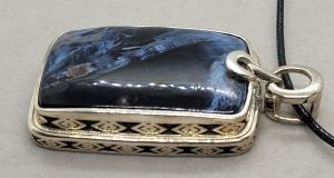 [Vannz] Unique Handmade Natural Pietersite Necklace (S925 setting)