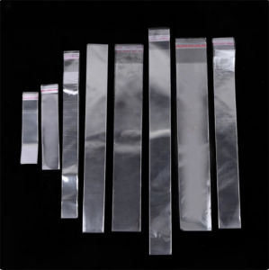 StoBag 200pcs Transparent Long OPP Self-adhesive Bags Cellophane Self-sealing Gift Pen Necklace Storage Clear Pouches Party2026
