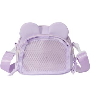 INK6755 Nylon Mini Itabag Korean Style Zipper Shoulder Bag Sweet Doll Bag Transparent Crossbody Bag Small Item Bag