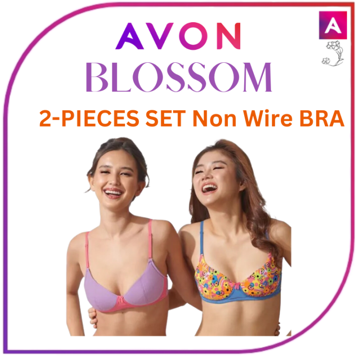 Avon BLOSSOM 2piece Non-wire Bra Set (SIZE,.32A,32B,34A,34B 36A 36B )-Tipid  Savers Best Seller Cash On Delivery Trending Bra