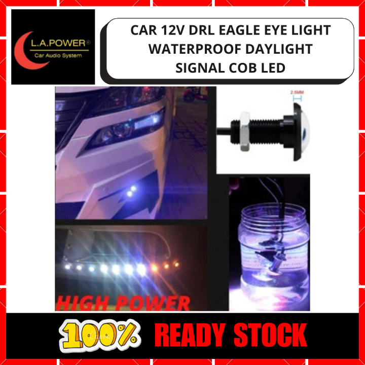 MYVI BEZZA WIRA WAJA ALPHARD VELLFIRE VIOS CITY CAR 12V DRL EAGLE EYE ...