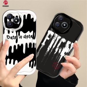 (Lokal Ready) PENGER Casing hp Realme C53 C55 C33 C31 C30 C35 C21Y C25Y C11 C20 C15 C12 C25S Realme 10 5 5i 6i C3 8 7 6Pro C2 8i 7i C17 A1K Kreatif Glossy Lembut 3D Bergelombang Melengkung Penutup Tepi Softcase