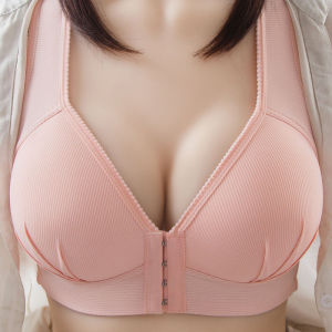 OK Bra 36-46BC Plus Size Bra Women Comfortable Push Up Bra Front-Close Bralette Breathable Underwear Vest Brassiere