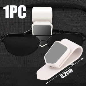2PCS Car Visor Sunglasses Holder Clip Card Ticket Holder Auto Interior Sun Visor Glasses Box Decoration Accessories
