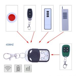 Tay remote 4 nút ABCD tần số 315Mhz 433Mhz - remote K12-4