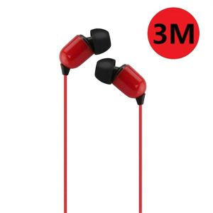 DOUBLEL for Phone Laptop Super Bass Extra Long Monitor Headphone 3 Meters Wired Earphone Wires Headphone In-Ear Earphone Stereo Earbuds