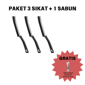 Paket 3 Sikat + Bonus 1 Sabun Kerak