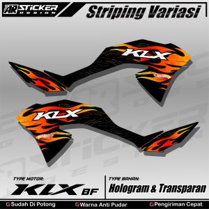 Stiker Striping KLX BF Motif Flame Api Sticker KLX 150 BF G SE ARStore 03