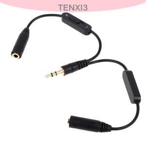 ซื้อ 1 ชิ้นลด 10 บาท 1ใน2 Out 3.5mm ชายถึง Double MONO 3.5mm FEMALE Headphone Y Splitter CABLE