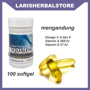SQUALENE Minyak Ikan Salmon fish oil 100 softgel