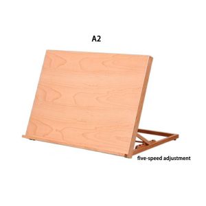 LANCE Adjustable Beech Wood Table Easel Folding Multifunction Art Painting Easel Markers Storage Portable Sketch Easel Artists