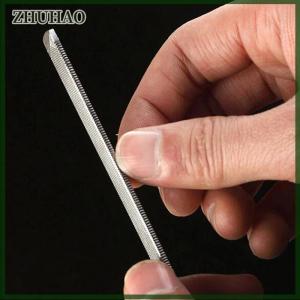 ZHUHAO Stainless steel metal file nail art beauty dual sided pedicure manicure tool