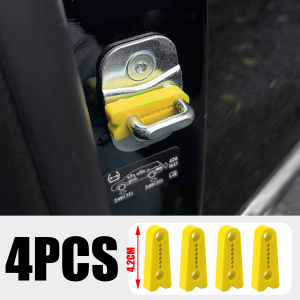 4PCS Car Door Shock Absorber Gasket Auto Trunk Soundproof Buffer Damper Silicone Anti-Collision Pad Noise Insulation