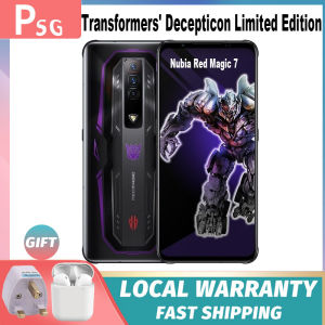 Original Nubia RedMagic 7 Transformers Decepticon Limited Edition 5G Gaming Smartphone Red Magic 7 Transformers phone 16GB Ram 512GB ROM Next Day Shipping