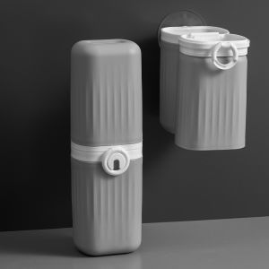 Ly cốc đựng bàn chải kem đánh răng du lịch hộp đựng đồ đa chức năng có thể treo tường tiện dụng kèm miễn phí 1 hít dán tường