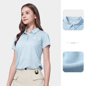 CAMEL outdoor quick-drying T-shirt womens short-sleeved polo shirt lapel sports top