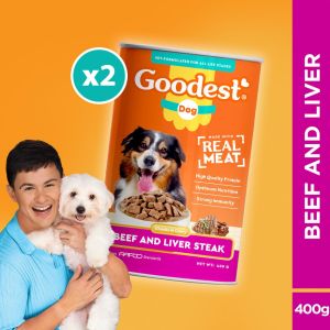 Goodest Dog Wet Canned Beef and Liver Steak (400g)
