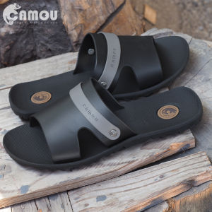 Sandal Camou Pria Terbaru Art Dominic Original Anti Licin Sendal Slide Cowo Sandal Selop Empuk Kuat Tahan Lama Cowok Remaja Kekinian Murah