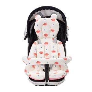 Baby Strollers Liner Insert Armrest Pad Double Side Pushchair Liner Cover Cushion Pad with Cartoon Pattern