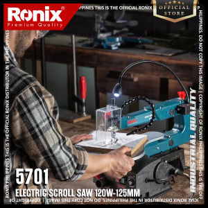 Ronix 5701 Scroll Saw Powerful 120W 400 RPM -1600 RPM Cuts wood up to 50 mm thickness flexible blade U-shape Equipped with LED light great cutting capabilities while providing excellent durability