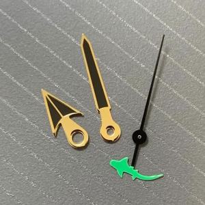 Watch Hands with Turtle Fish Edge Watch Replacement Accessories for Nh35364R7S Movement No Luminous