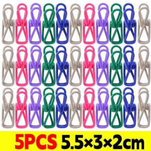 50/10ชิ้น คลิปหนีบถุงขนมชิป / คลิปเหล็กเคลือบ PVC อเนกประสงค์สำหรับบรรจุอาหาร / เครื่องปิดปากถุงสีสันสดใสขนาดเล็ก / ไม้หนีบผ้าอเนกประสงค์