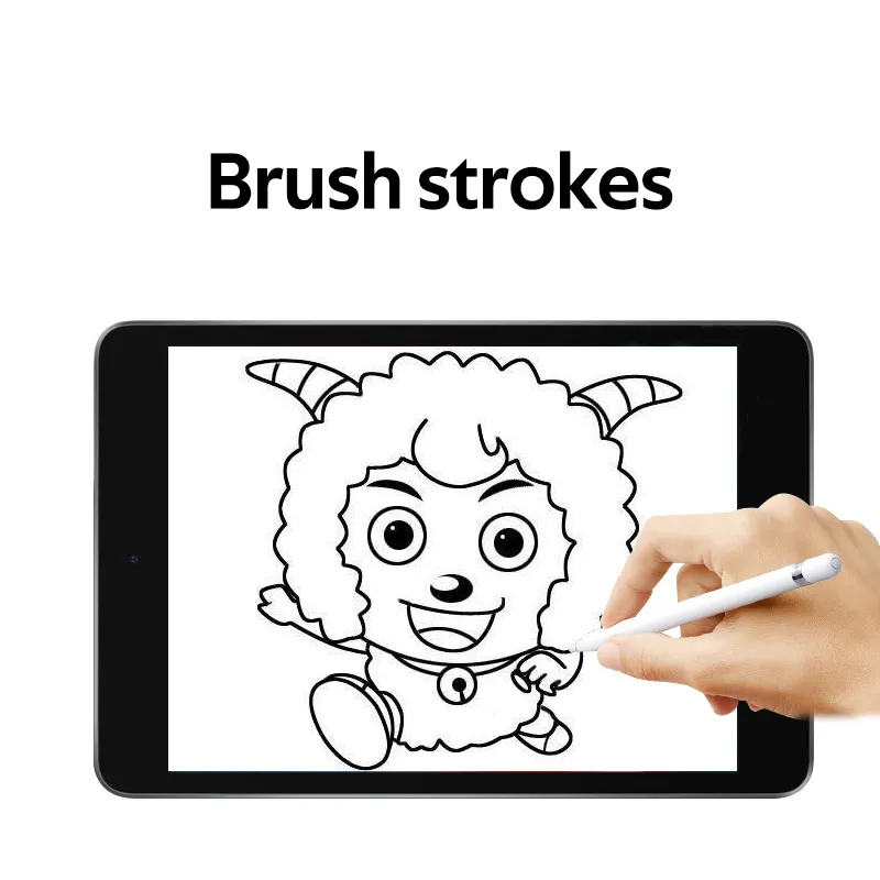 TBTIC （Free 2-in-1 stylus pen）Paper Like Screen Protector For iPad Air7 Mini7 11th Air6 Pro 11 2024 10th 2022 5th 6th 9.7 Air1 2 3 4 10.5 10.9 2020 Pro 11 10.2 7th 8th 9th Mini 6 Gen Screen Protector Film Matte PET Painting Write
