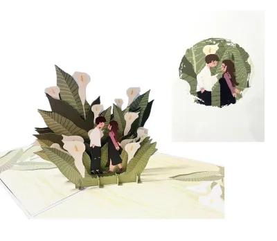 Thiệp Pop Up 3D Tình Yêu – Thiệp Chúc Mừng Lãng Mạn Kỷ Niệm Thiệp Valentine Lễ Tình Nhân Tỏ Tình