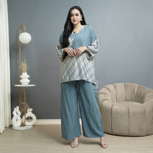 Setelan Naeni Jumbo One Set Rayon Batik Busui Piyama Baju Tidur Modis