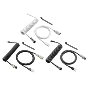 Double Sleeved Mechanical Keyboard Cable Coiled USB Cable for Enhances Gaming Experience for Gaming Enthusiasts
