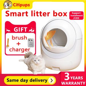 Intelligent automatic cat litter box large capacity automatic cleaning fully enclosed cat litter box ion deodoriser cat supplies silent cat litter box