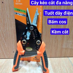 Kìm cắt dây đa năng trợ lực Nhật 3 trong 1 Kapusi  kéo cắt tuốt dây điện cao cấp tích hợp bấm cos thao tác nhanh thiết kế gọn nhẹ tiết kiệm kìm cắt dây đa năng kềm đa năng kềm cắt dây điện kìm bấm cos - cửa hàng Nam